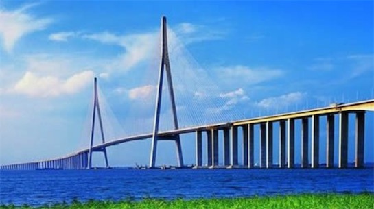 世界最大的公鐵兩用橋 武漢天興洲長江大橋長4657.1米