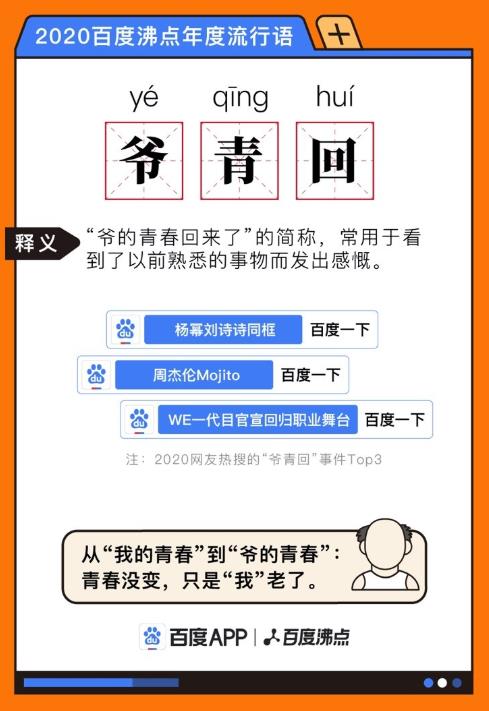 2020百度沸點年度流行語,“集美”、“一起爬山嗎”成為大眾口頭禪