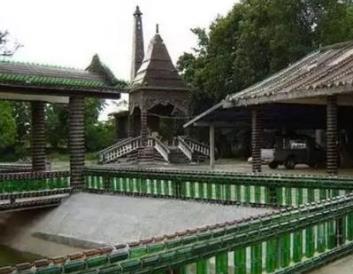 盤點全球十大廢品藝術品 用啤酒瓶建筑寺廟治理了當地的環境污染